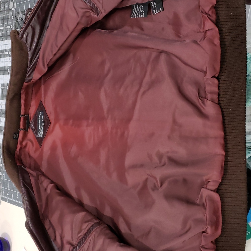 Vintage Members Only Leather Jacket Size 44 - Picture 7 of 11